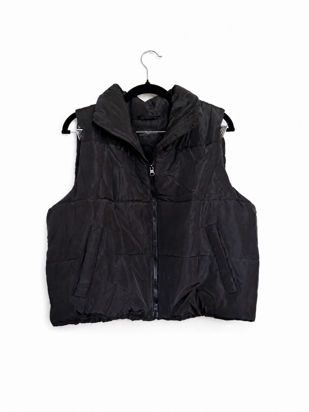 Black Puffer Vest Size Large